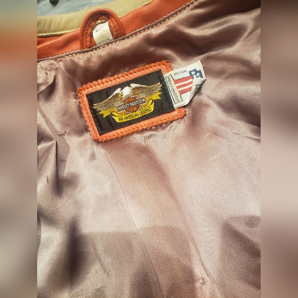 Woman leather Harvey Davidson jacket - Picture 3 of 5